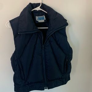 Vintage JCPenney down ski vest navy size M